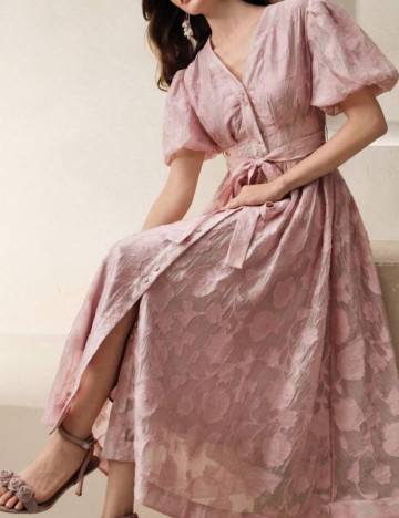 Rochie maxi Shein Anewsta, roz