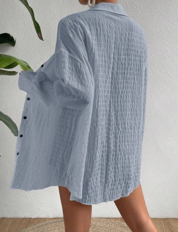 Cămașă Shein, albastru