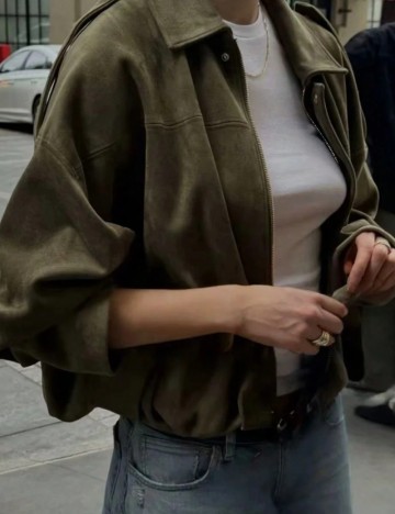 Jachetă Shein, kaki