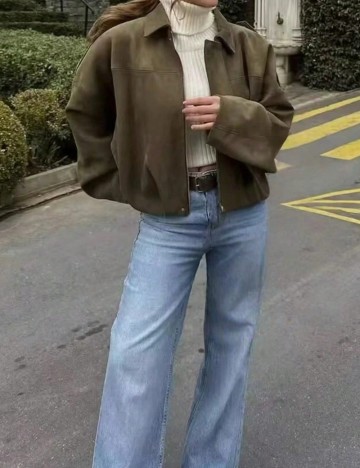 Jachetă Shein, kaki