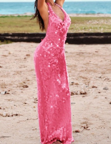 Rochie maxi Shein, roz