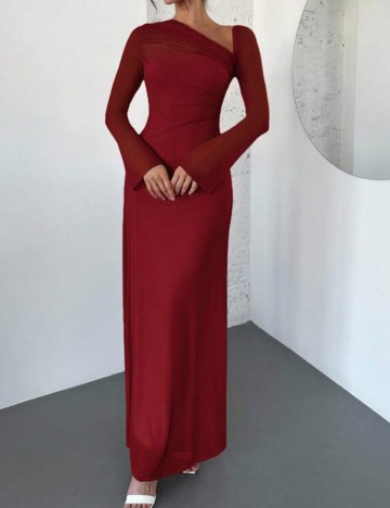 Rochie maxi Shein, vișiniu