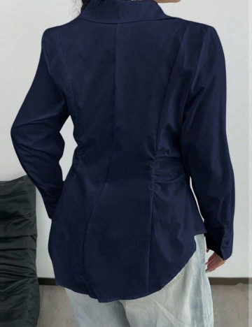 Cămașă Shein Curve+, bleumarin