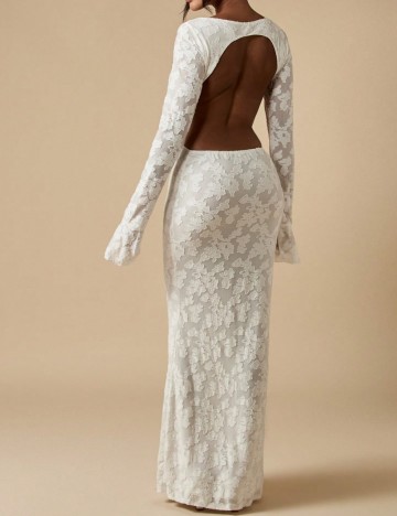 Rochie maxi Shein Missguided, alb