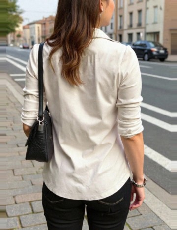 Cămașă Shein, bej