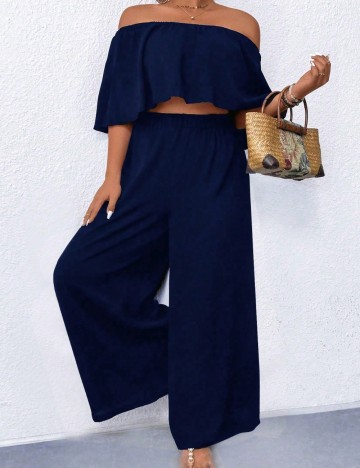 Top Shein Curve+, albastru