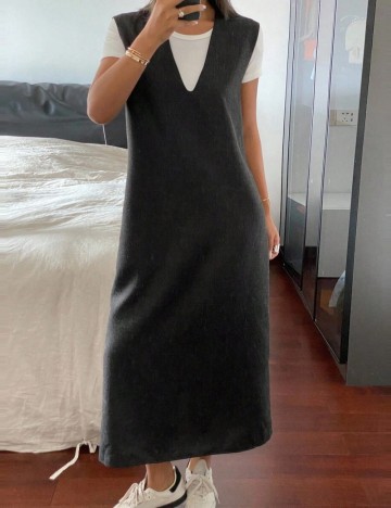 Rochie midi Shein, gri