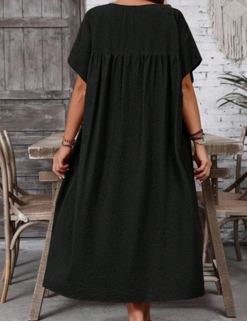 Rochie maxi Shein Emery Rose, negru