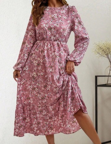 Rochie midi Shein, mix culori