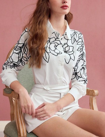 Cămașă Shein, alb