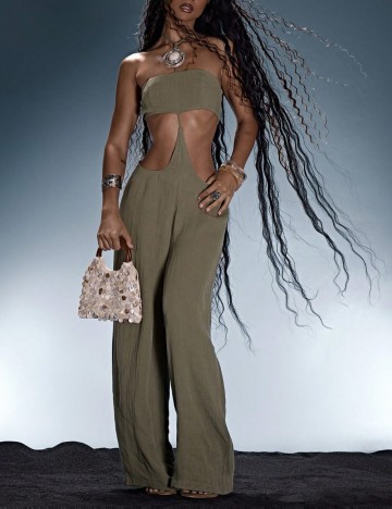 Salopetă Shein MUSERA, verde