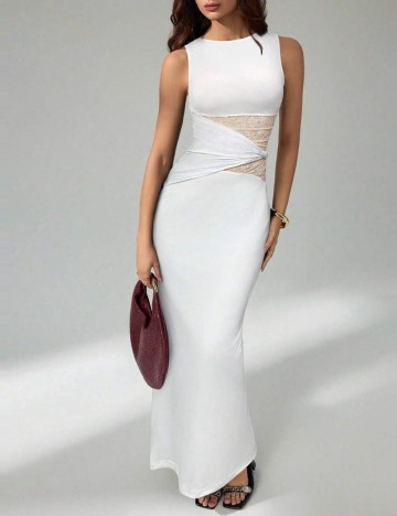 Rochie maxi Shein, alb
