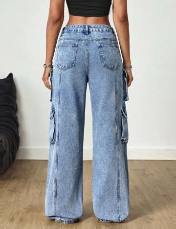 Jeans Shein, albastru