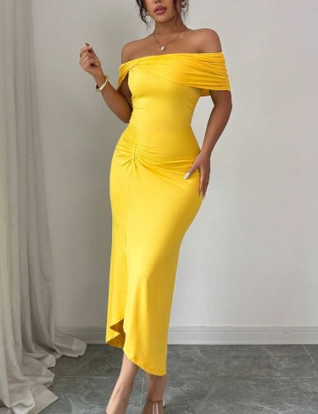 Rochie maxi Shein, galben