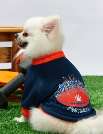 Bluză pentru animale Shein, albastru