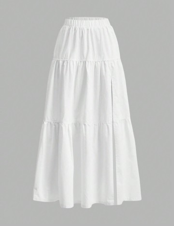 Fustă midi Shein, alb