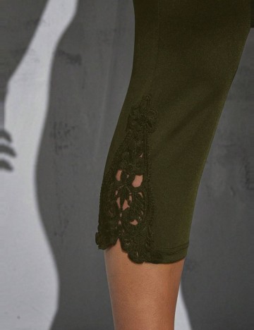 Colanți 3/4 Shein Curve+, verde