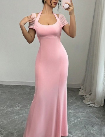 Rochie maxi Shein, roz