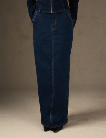 Fustă de blugi Shein, bleumarin