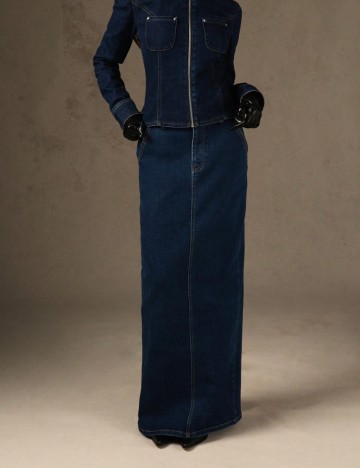 Fustă de blugi Shein, bleumarin