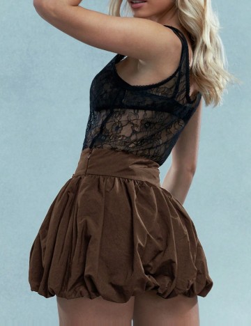 Fustă mini Shein Missguided, maro