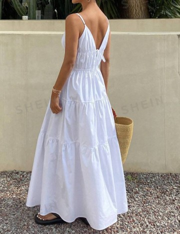 Rochie maxi Shein DAZY, alb