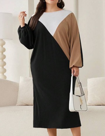 Rochie midi Shein, mix culori