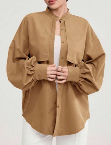 Cămașă Shein, maro