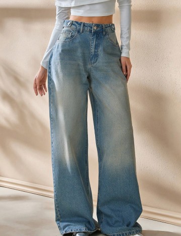 Jeans Shein, albastru
