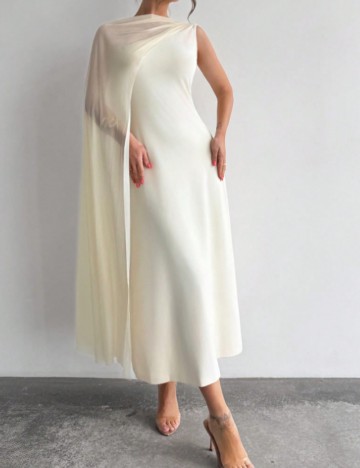 Rochie midi Shein, crem