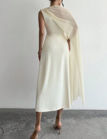 Rochie midi Shein, crem