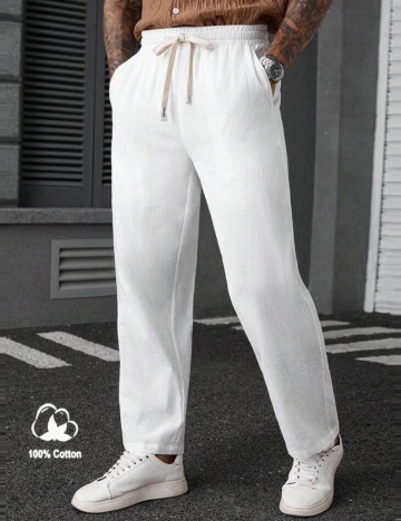 Pantaloni Shein, alb