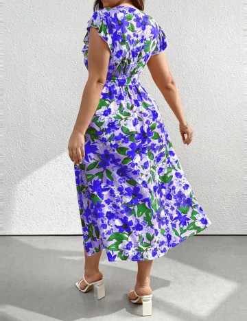 Rochie midi Shein, mix culori