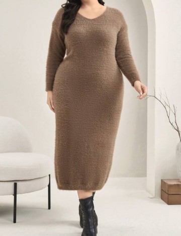 Rochie midi Shein, maro