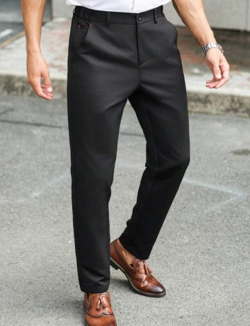 Pantaloni Shein MANFINITY, negru