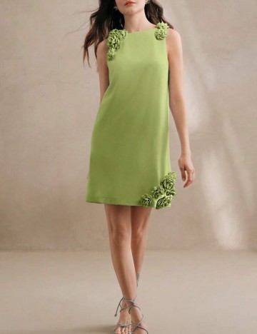 Rochie mini Shein Anewsta, verde