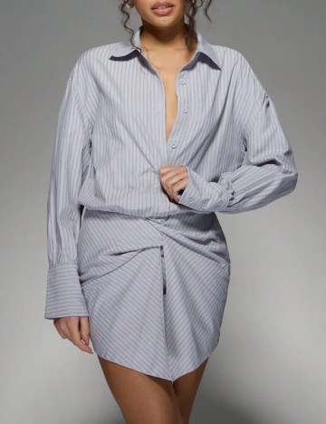 Rochie tip cămașă Shein Missguided, mix culori