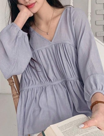 Cămașă Shein DAZY, albastru