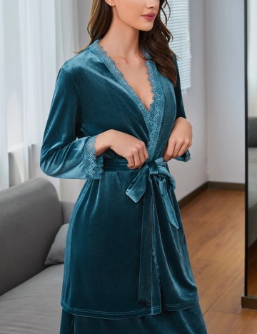 Halat de noapte Shein, turcoaz