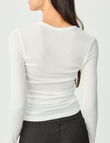 Bluză Stradivarius, alb