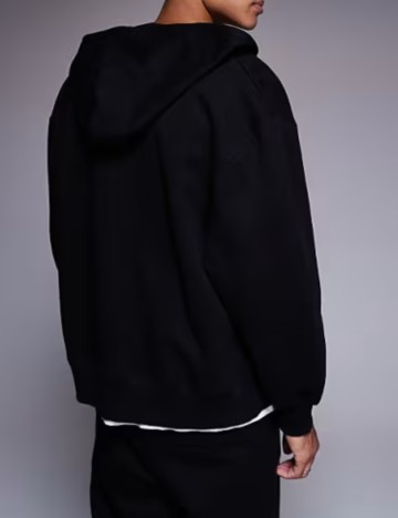 Hanorac Cu Fermoar ASOS, negru