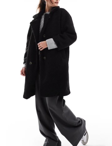 Palton DON'T THINK TWICE, negru