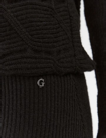 Rochie tricotată Guess, negru
