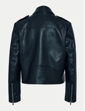 Geacă Imitație Piele Noisy May, negru