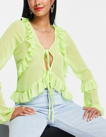 Cămașă ASOS, verde