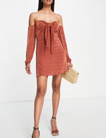 Rochie mini ASOS, cărămiziu