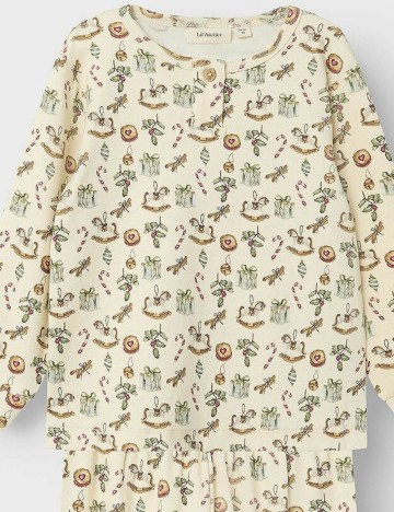Bluză de pijama Lil Atelier, bej