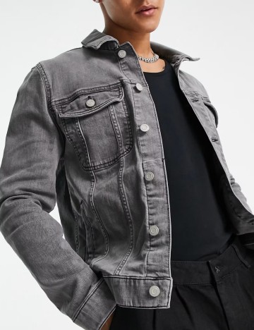 Jachetă De Blugi ASOS, gri