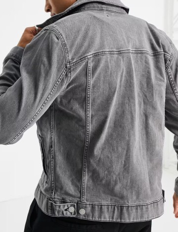 Jachetă De Blugi ASOS, gri