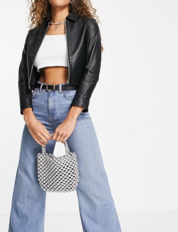 Geacă de piele Barneys Originals, negru